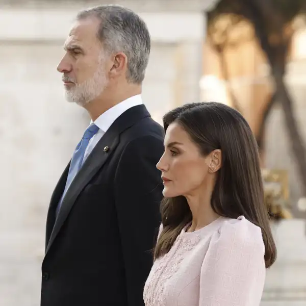 Los Reyes, Felipe y Letizia, durante su viaje de Estado a Italia.