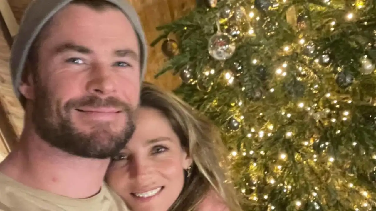 Elsa Pataky y Chris Hemsworth en Navidad