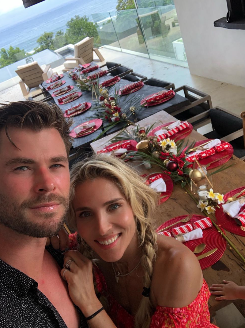 La mesa en la que Elsa Pataky y Chris Hemsworth utilizar para sus comidas familiares