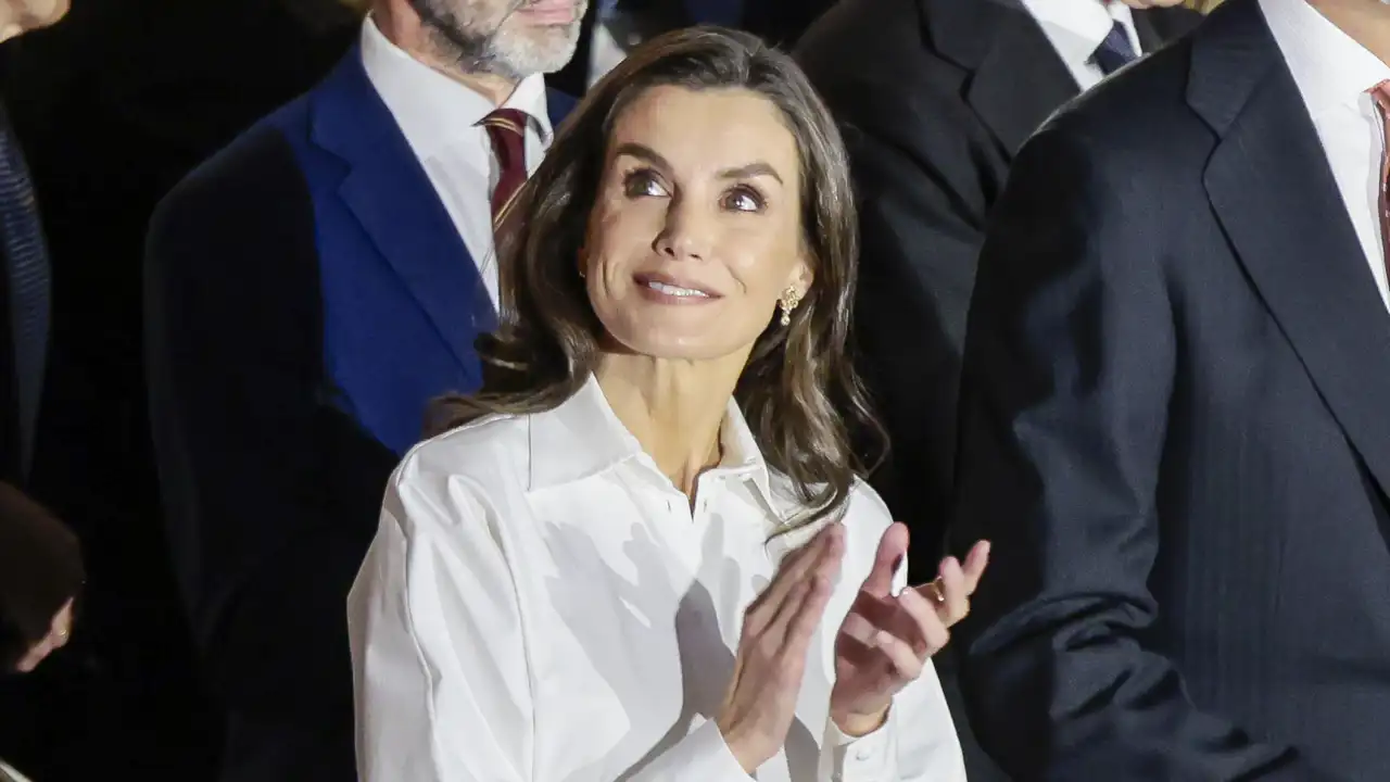 La Reina Letizia durante su viaje a Italia