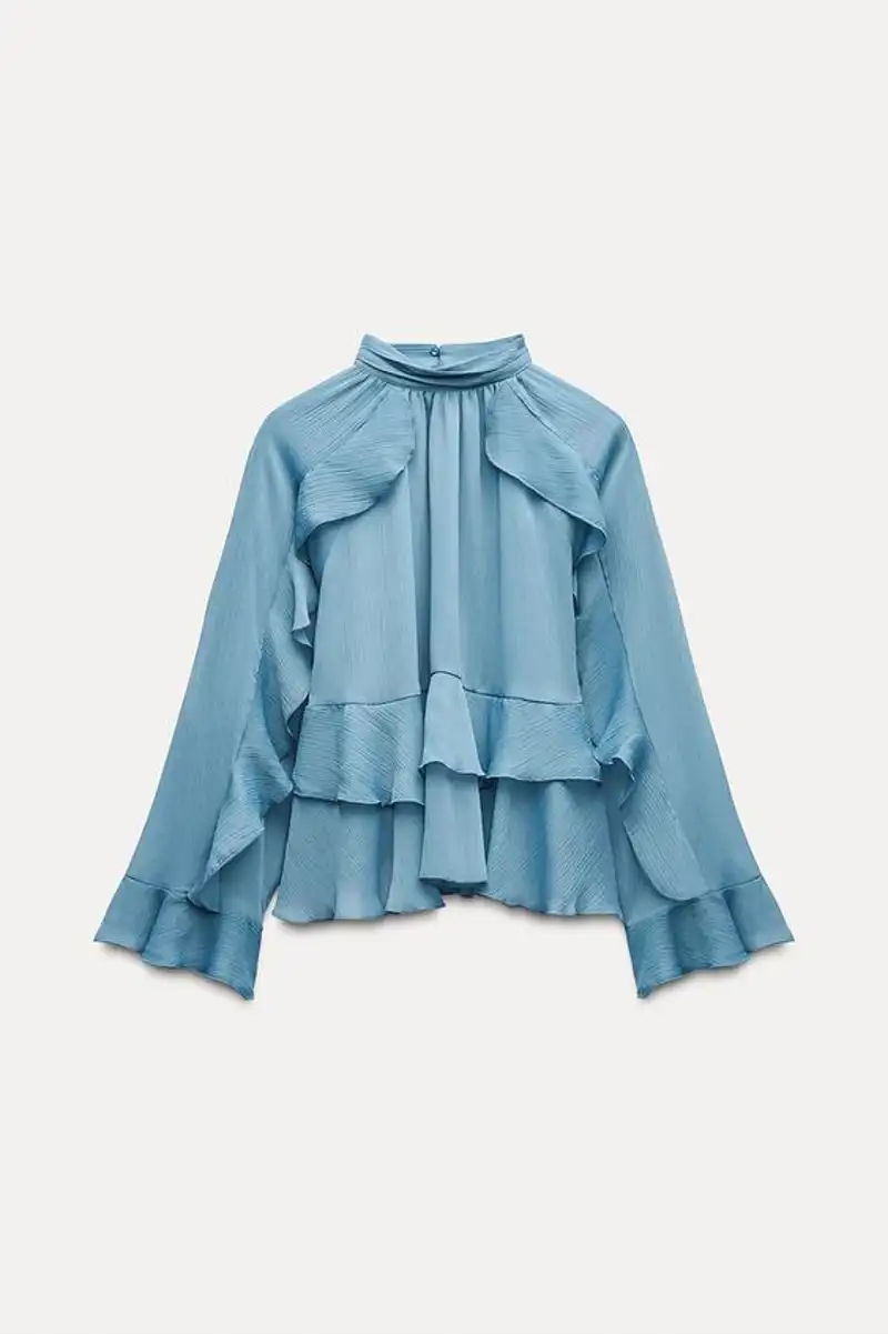 Blusa volantes de Zara 25,95 euros