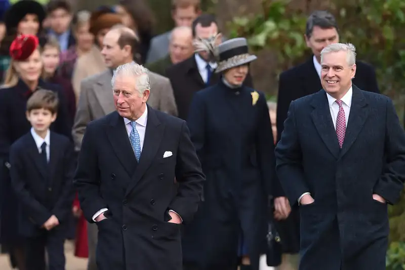 El Rey Carlos III y el príncipe Andrés