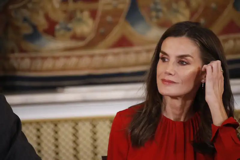 La Reina Letizia, en el Palacio Real. 