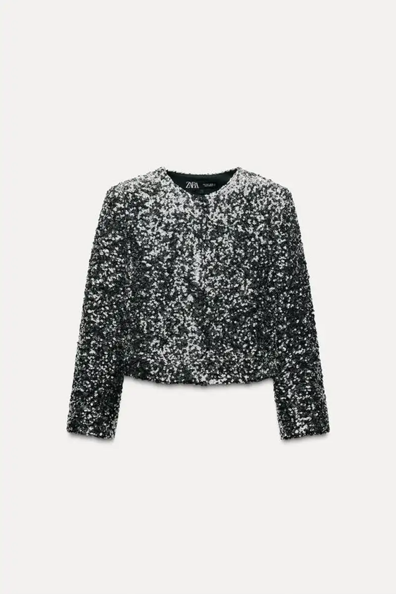 Blazer lentejuelas de Zara 49,95 euros