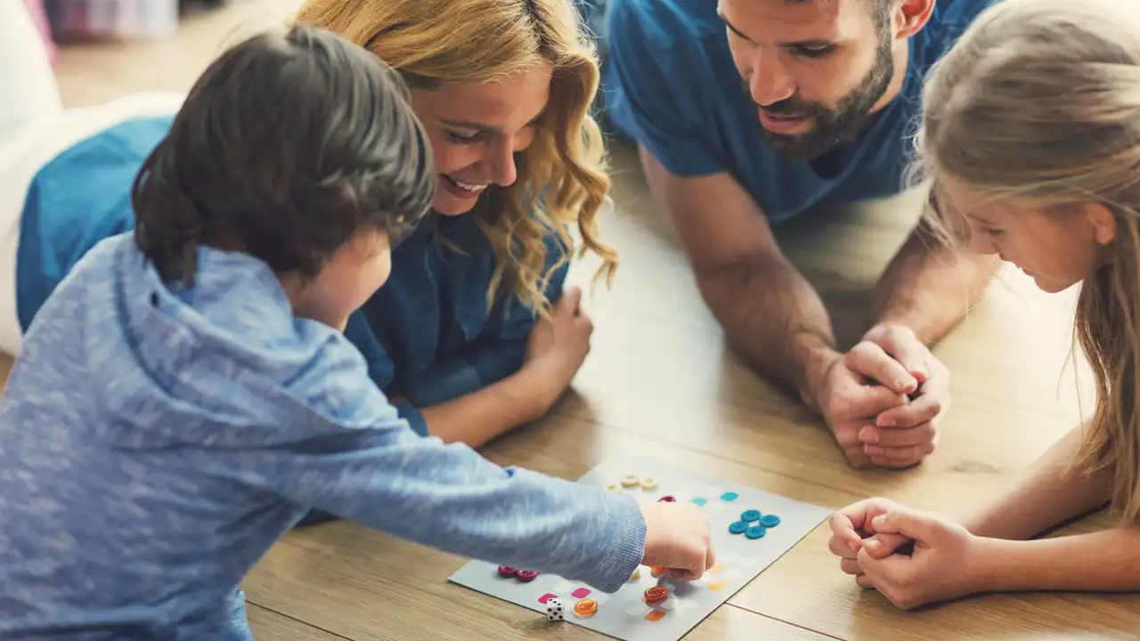 Juegos de mesa en familia.