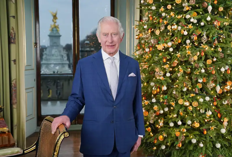 Carlos III durante su mensaje navideño el pasado año