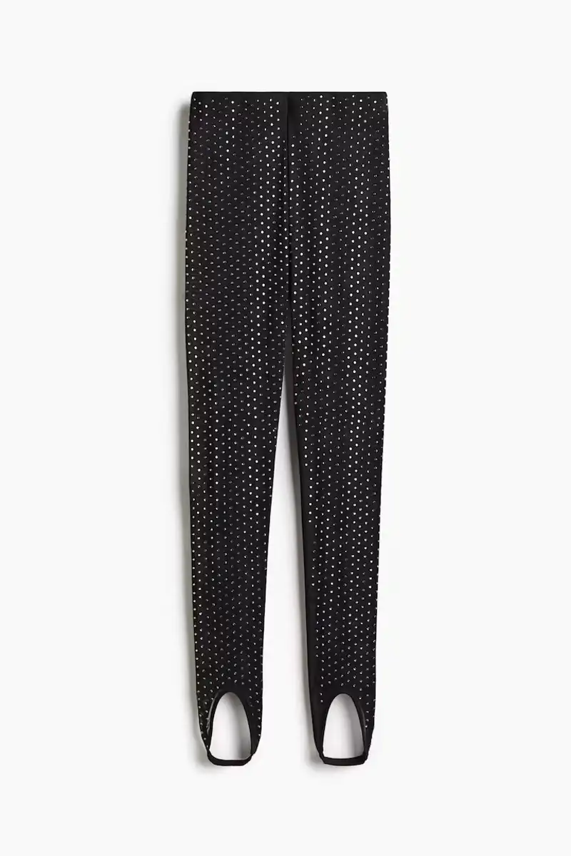 Leggins de estribo con strass de H&M 39,99 euros