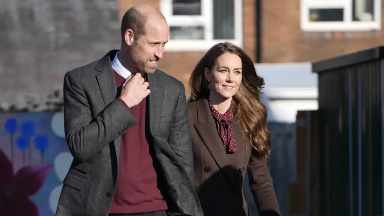 El príncipe Guillermo y Kate Middleton en la reaparición de la princesa.