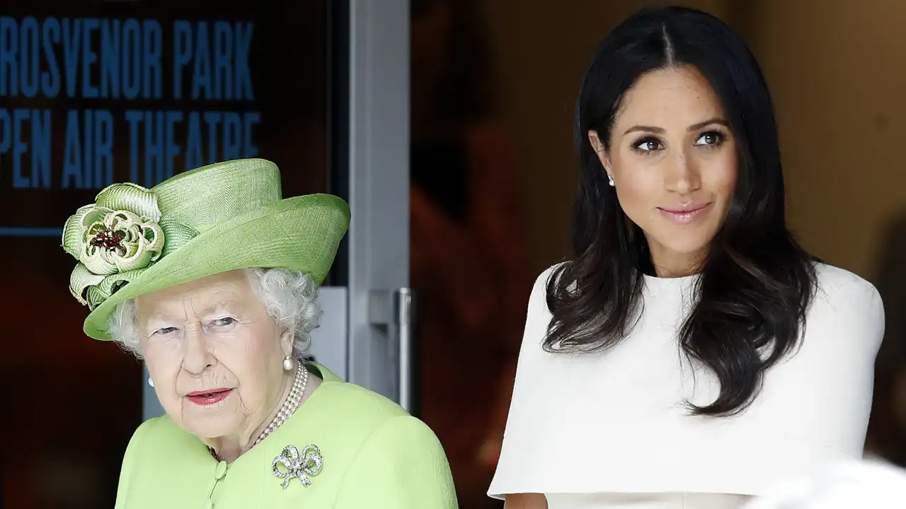 Isabel II y Meghan Markle