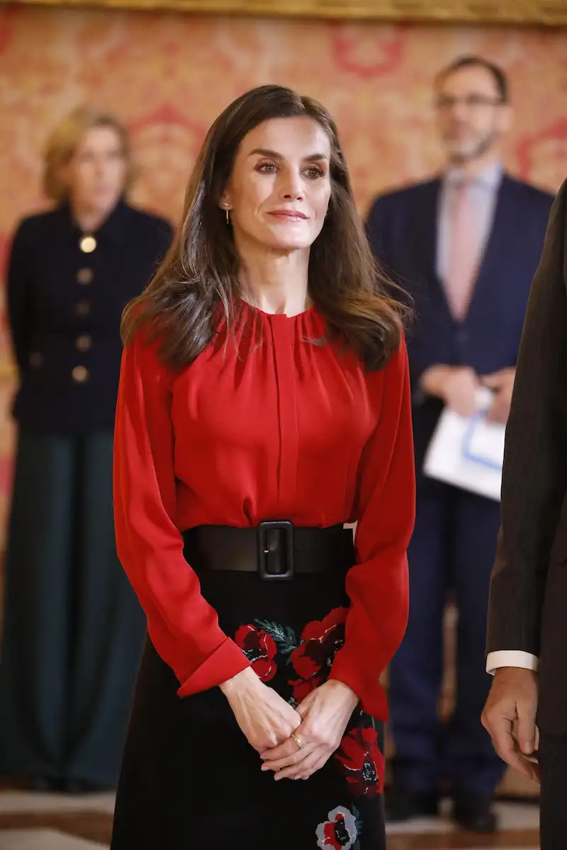 La Reina Letizia, en la reunión de la Fundación Princesa de Girona. 