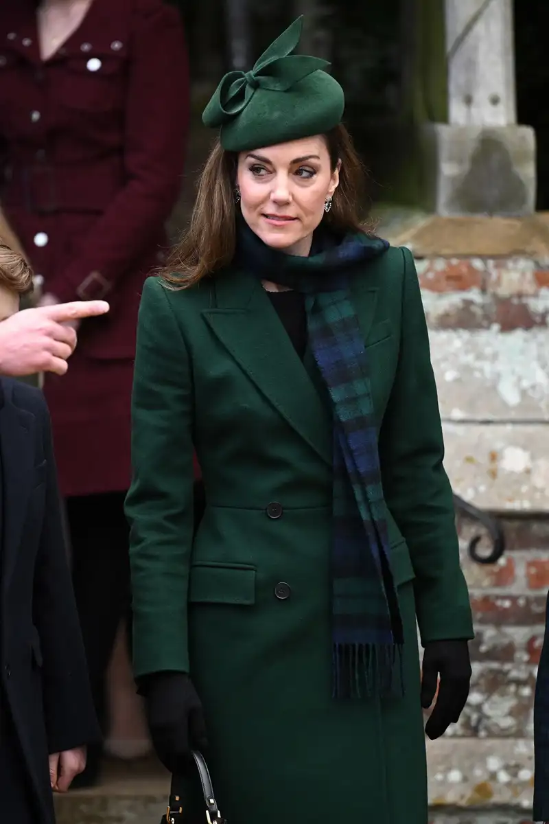 Kate Middleton vestida de verde