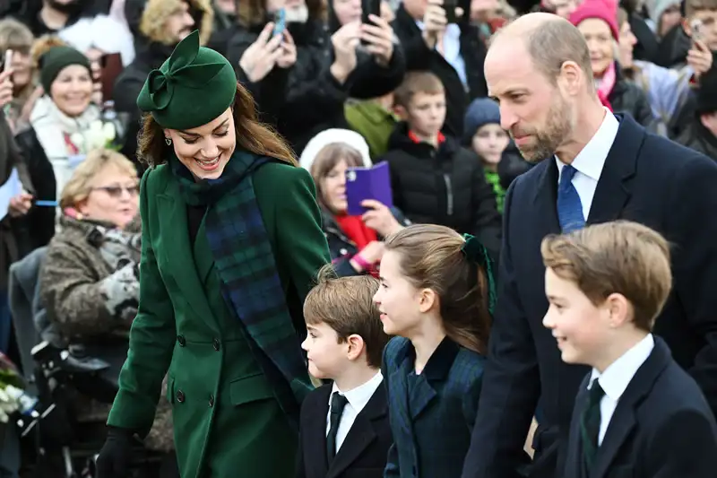 Los Príncipes de Gales y sus hijos en Sandringham