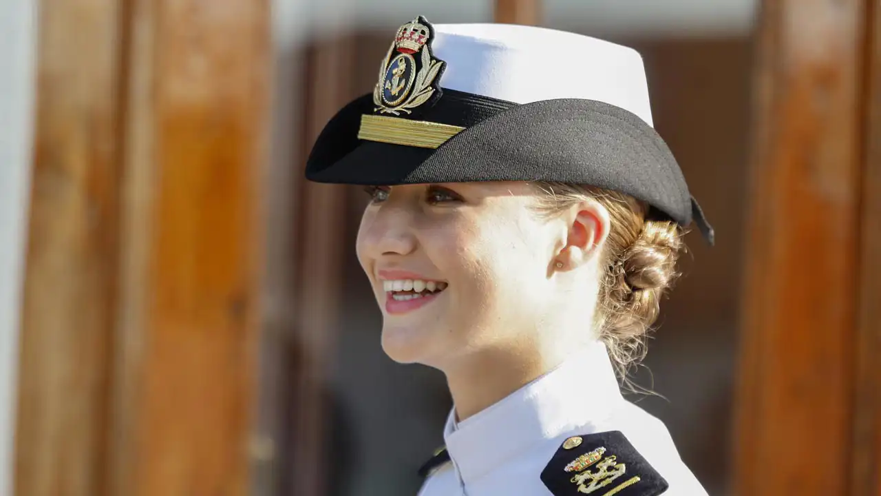 La Princesa Leonor en la Escuela Naval de Marín