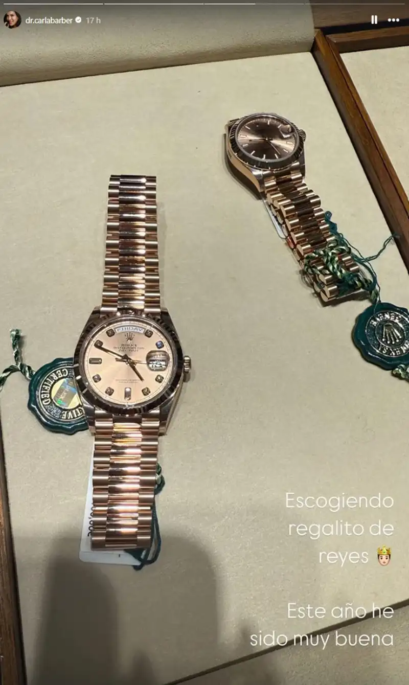 Uno de los relojes que quiere comprar Carla Barber