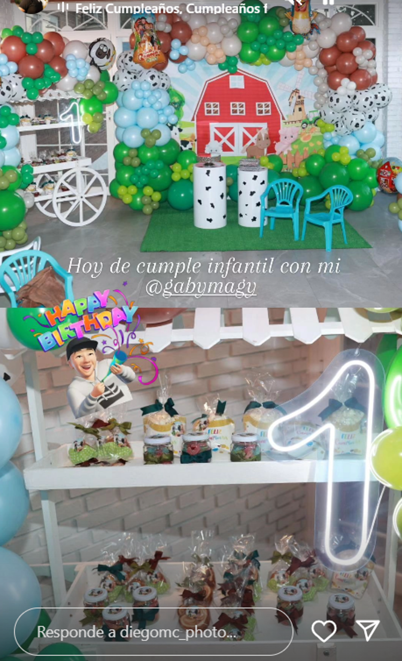 Detalles de la fiesta de cumpleaños del hijo de Gabriela Guillén y Bertín Osborne