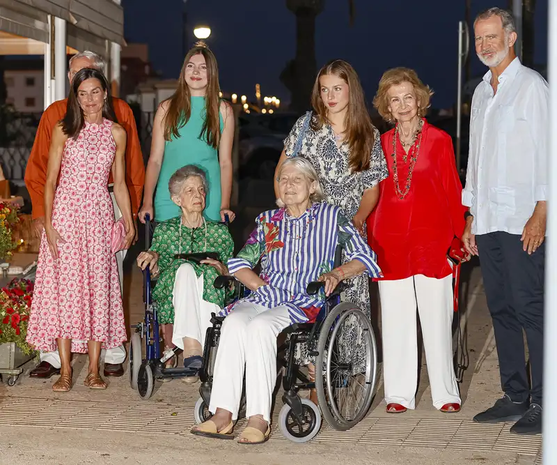 La Familia Real, de cena en Mallorca