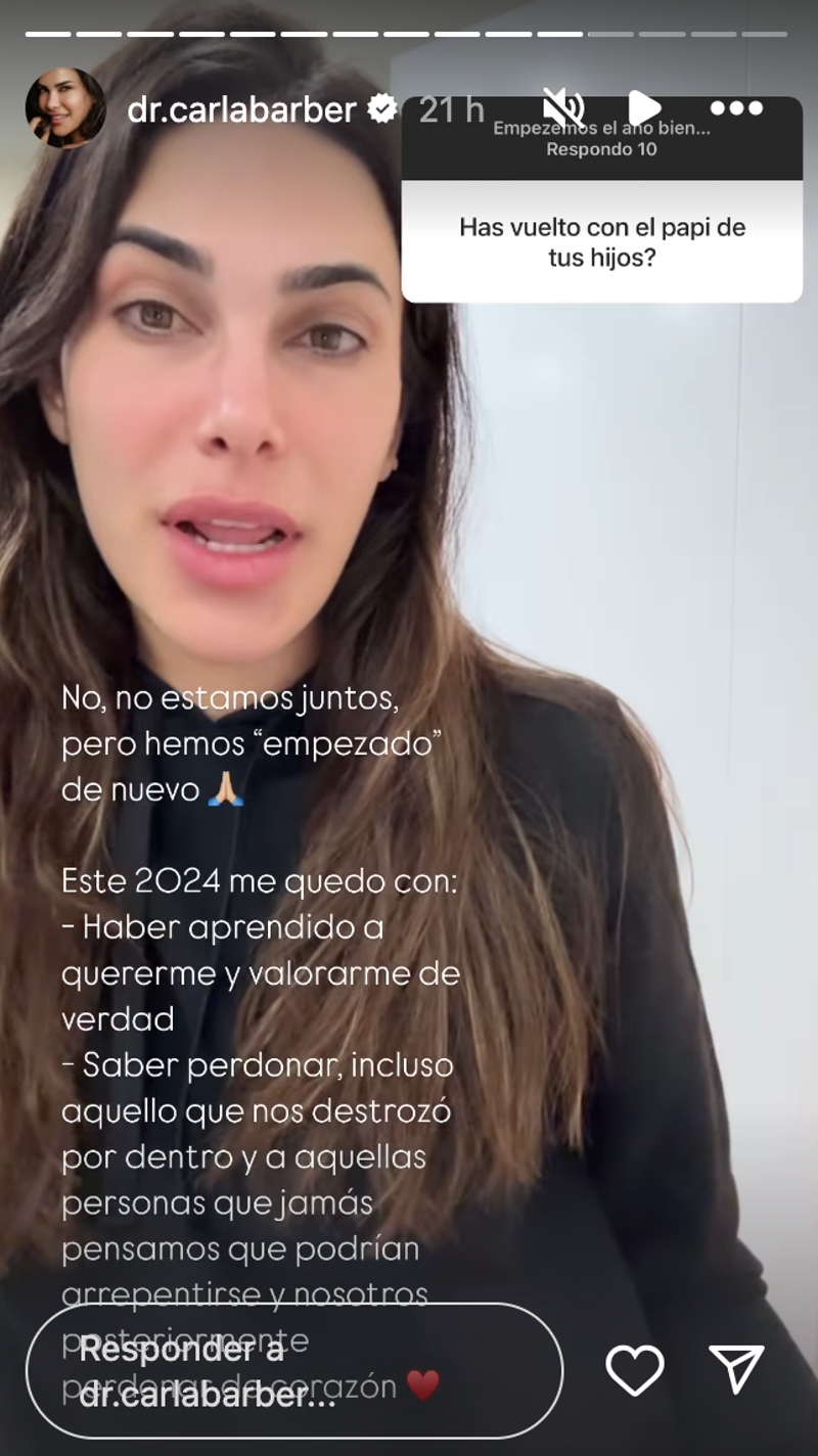 Carla Barber en sus redes sociales