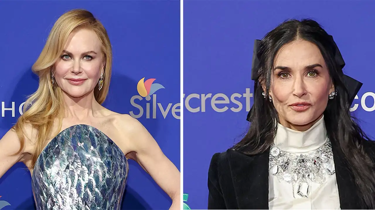 Del vestido sirena de Nicole Kidman al traje aterciopelado de Demi Moore: los lookazos de la alfombra roja de los Palm Springs