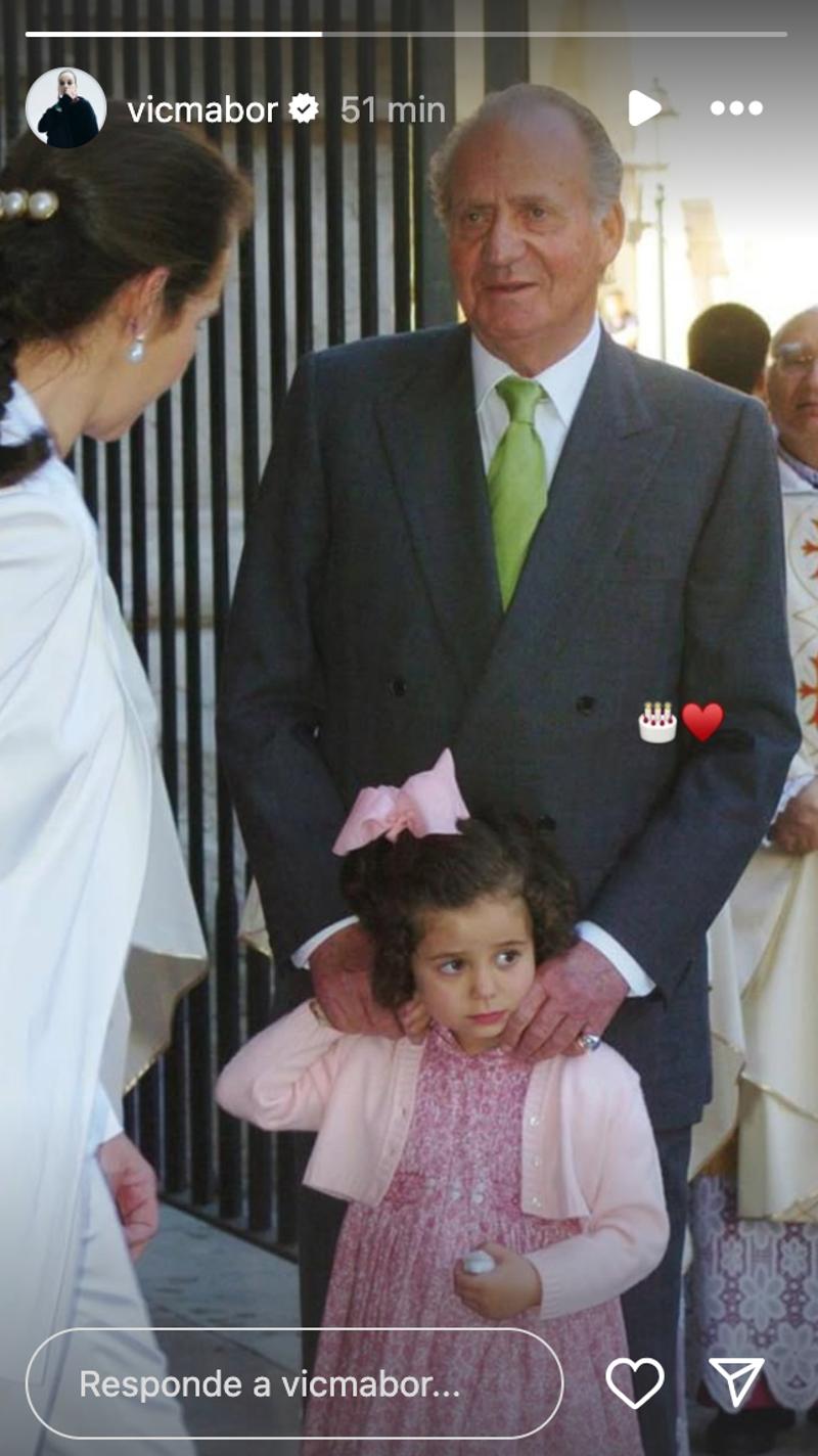 La felicitación de Victoria Federica al Rey Juan Carlos