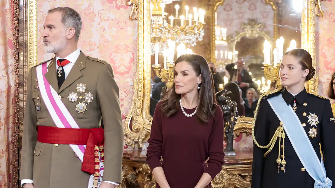 Los Reyes Felipe y Letizia con la Princesa Leonor en la Pascua Militar