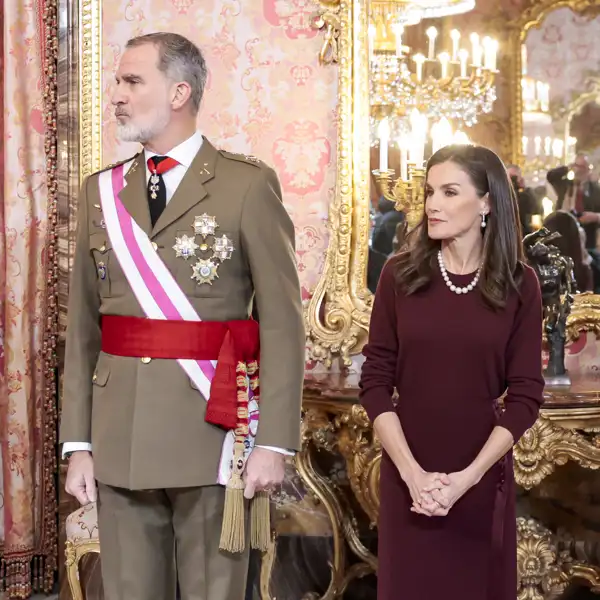 Los Reyes Felipe y Letizia con la Princesa Leonor en la Pascua Militar