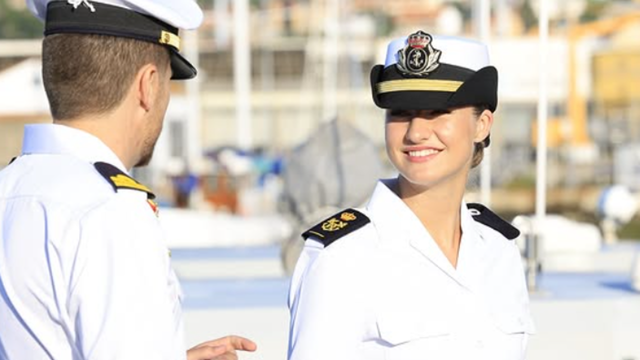 La Princesa Leonor en la Escuela Naval de Marín