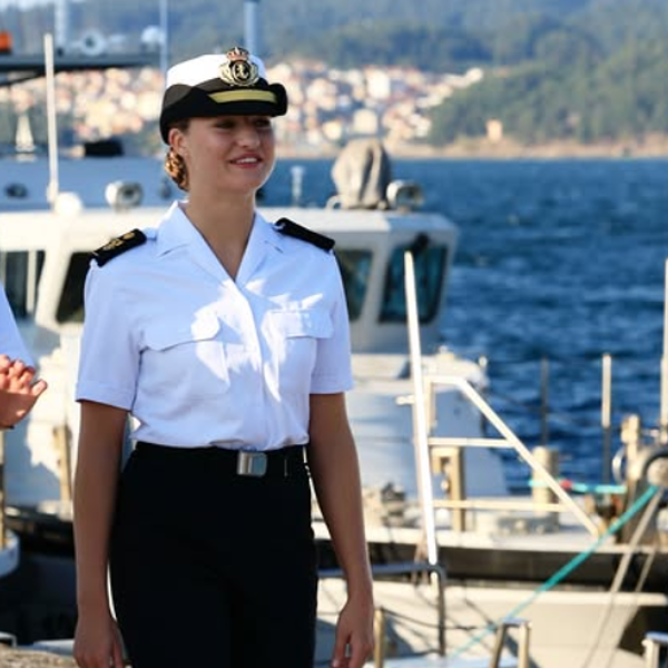 La Princesa Leonor en la Escuela Naval de Marín