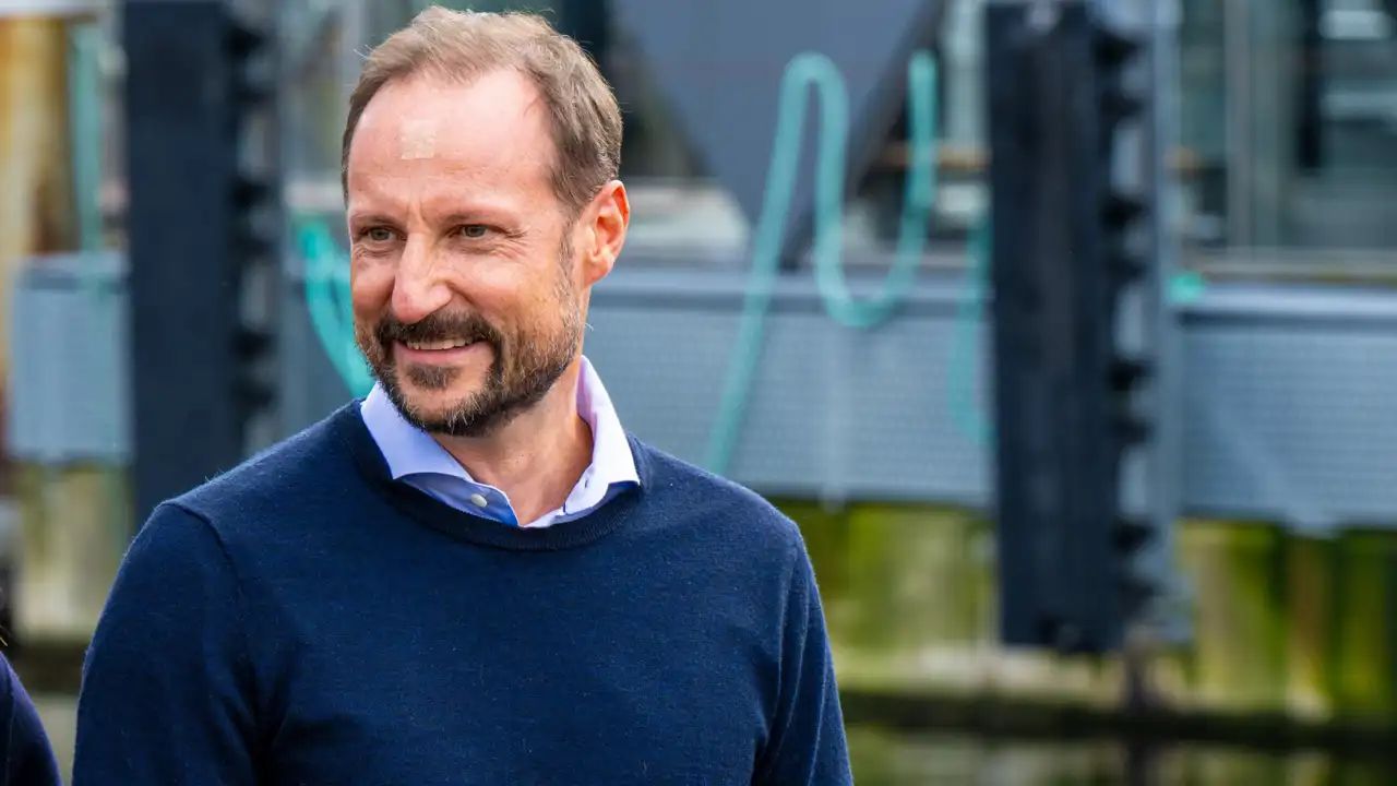 El Príncipe Haakon de Noruega durante un acto de agenda