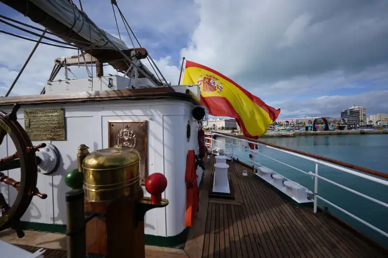  Interior del buque escuela de la Armada Juan Sebastián Elcano