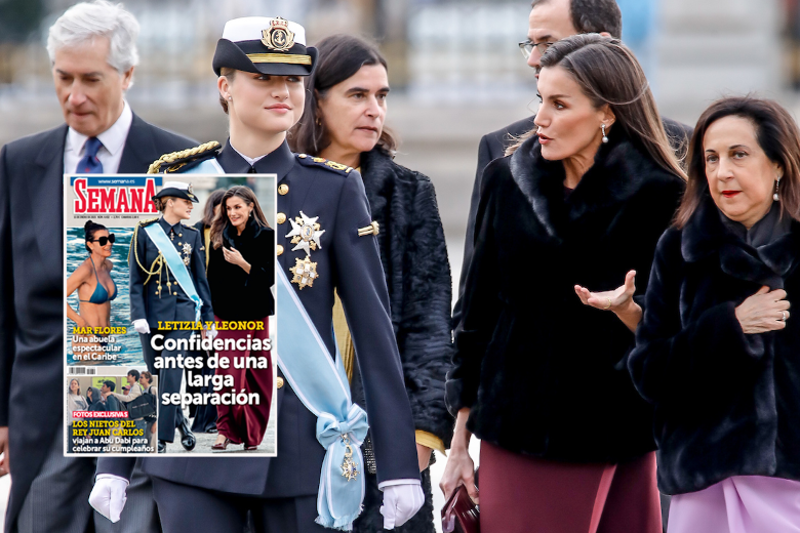 La Princesa Leonor y la Reina Letizia en la Pascua Militar