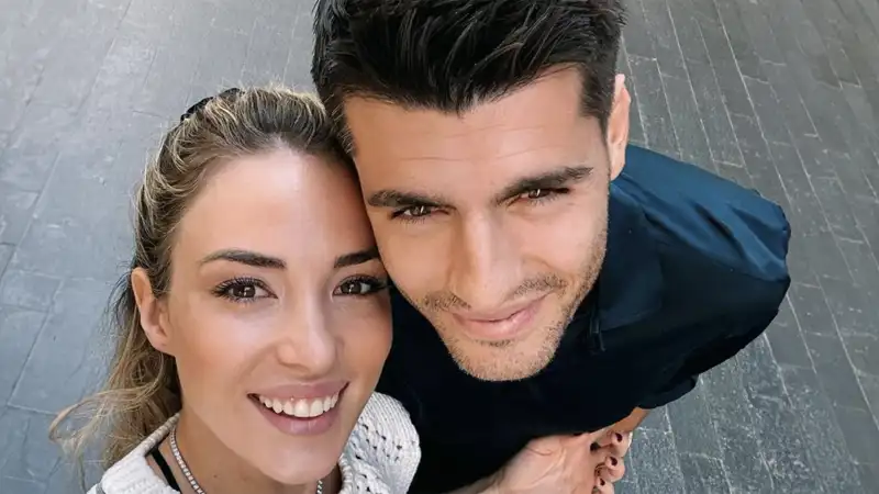 Alice Campello y Álvaro Morata en un selfie