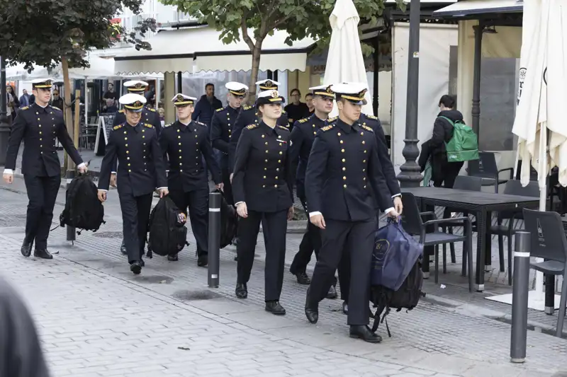 La Princesa Leonor, por las calles de Cádiz.