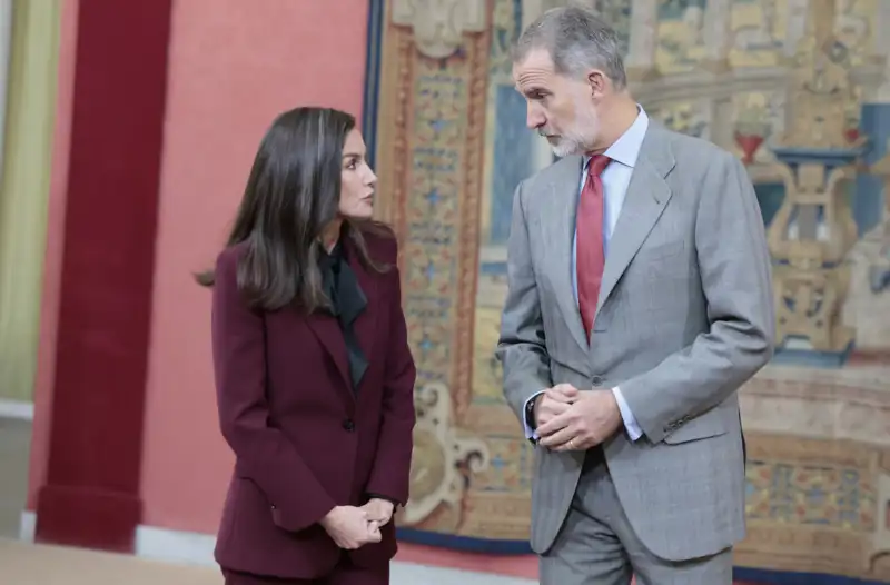 Los Reyes, Felipe y Letizia, en un acto. 