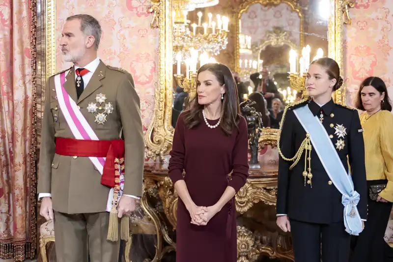 Los Reyes Felipe y Letizia con la Princesa Leonor en la Pascua Militar