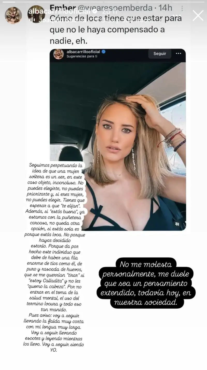 Storie de Alba Carrillo