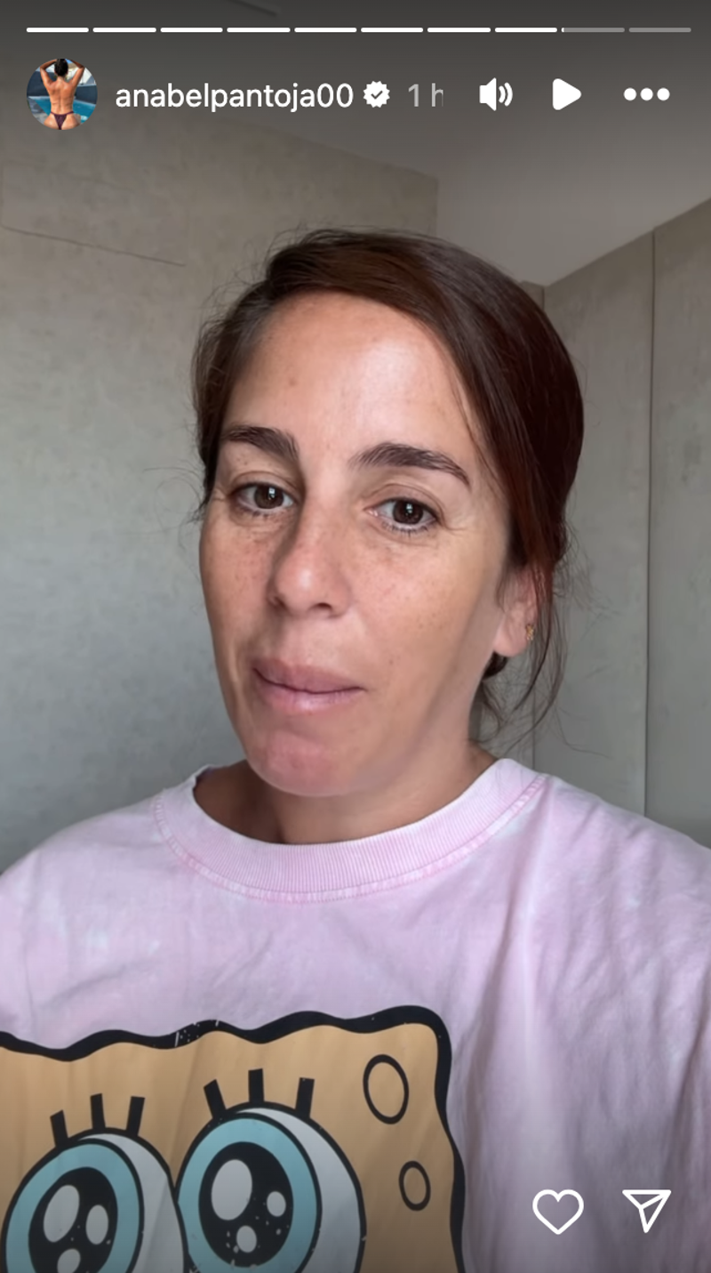Anabel Pantoja en sus historias de Instagram
