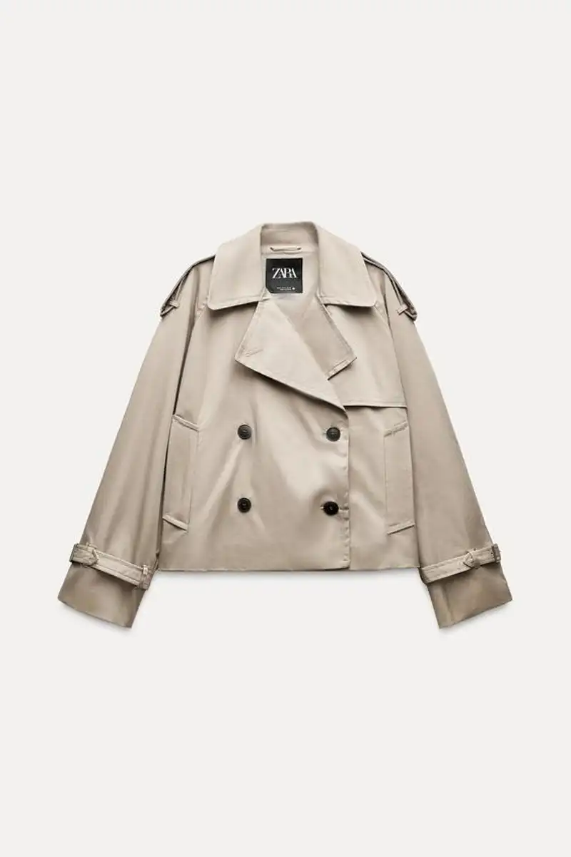 Trench crop water repellent ZW Collection de Zara 39,99 euros