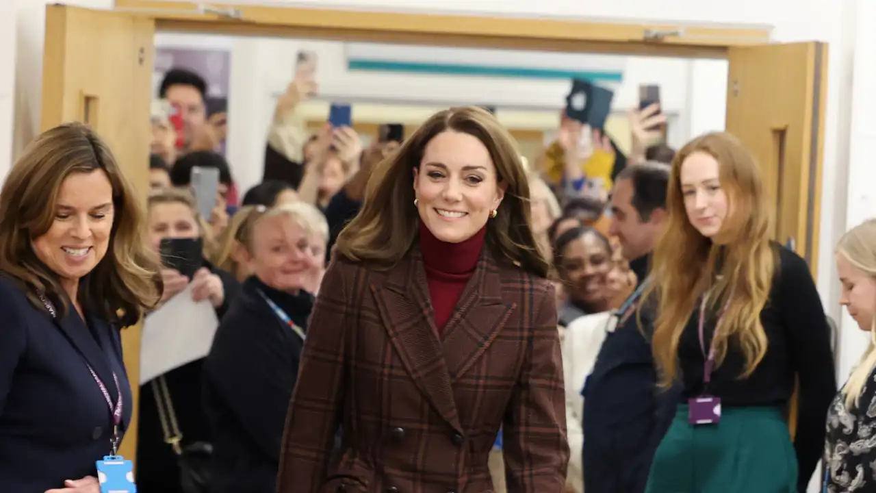 La Princesa de Gales en su último acto público visitando un hospital de Londres