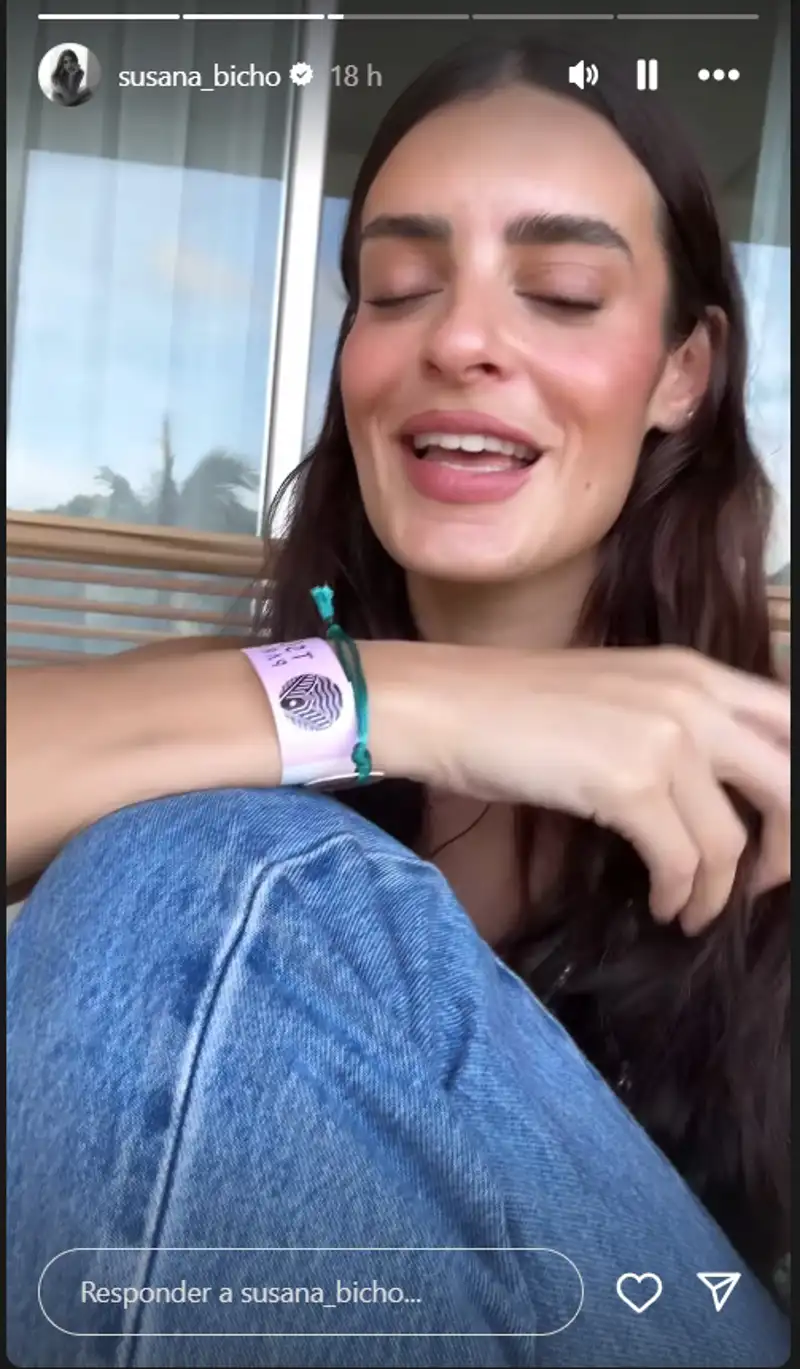 Susana Molina en sus historias de Instagram
