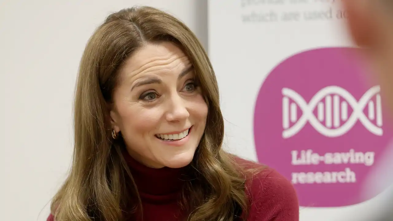 La Princesa de Gales durante su visita al Royal Marsden Hospital 