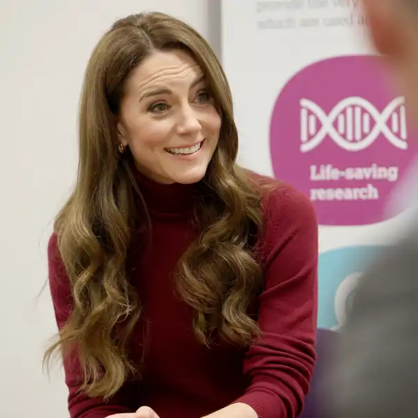 La Princesa de Gales durante su visita al Royal Marsden Hospital 