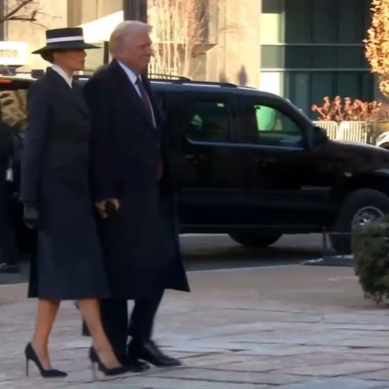 El look de Melania Trump en su regreso a la Casa Blanca 