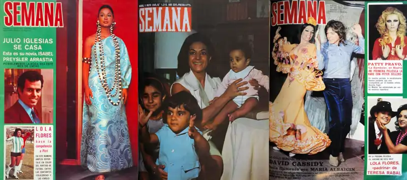 Algunas de las portadas protagonizadas por Lola Flores en nuestro archivo
