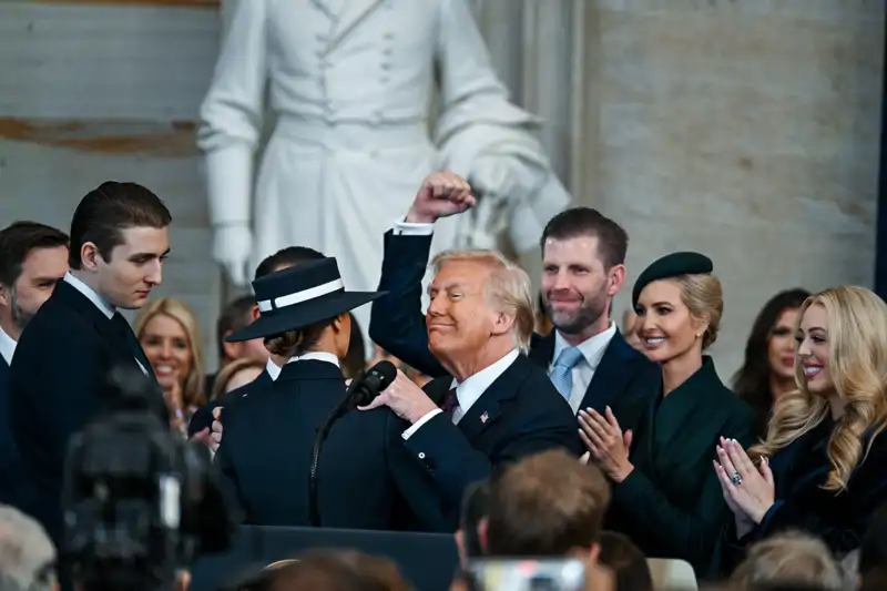 Donad Trumpo durante su toma de posesión como nuevo Presidente de Estados Unidos