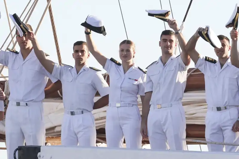 La Princesa Leonor, a su llegada a Gran Canaria