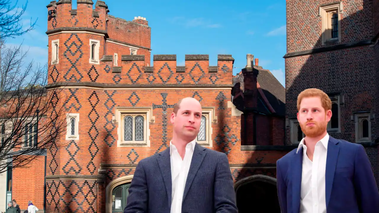 Los príncipes Guillermo y Harry estudiaron en el internado de Eton