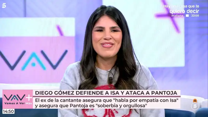 Isa Pantoja durante una intervención en 'Vamos a ver'