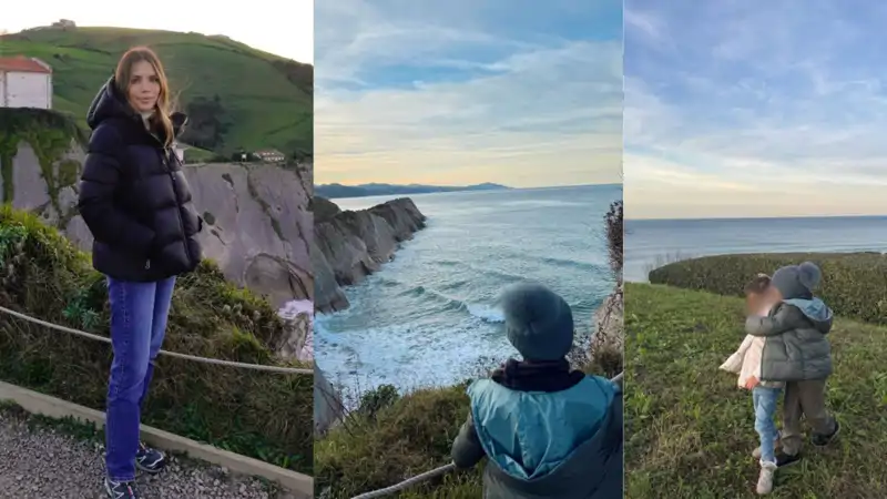 Rosanna y sus hijos disfrutan de la naturaleza