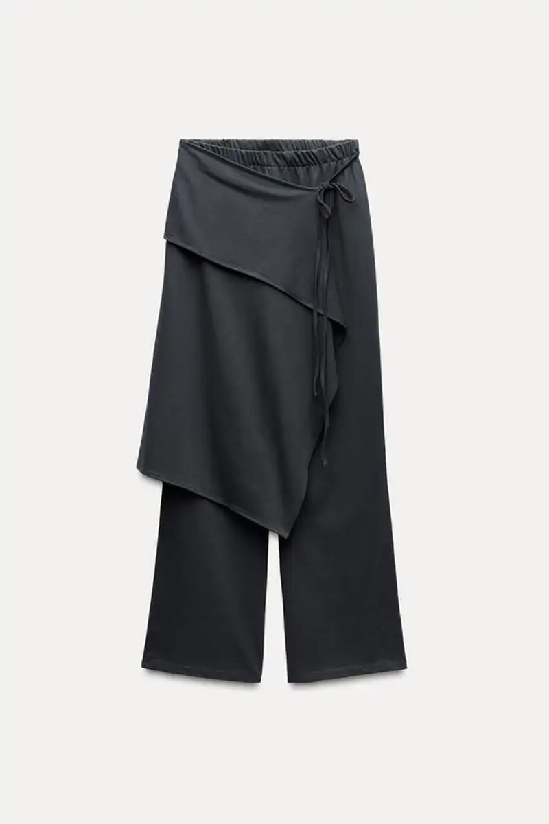 Pantalón pareo lazadas de Zara 9,99 euros