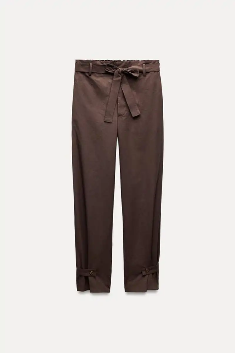 Pantalones cinturón ZW Collection de Zara 9,99 euros